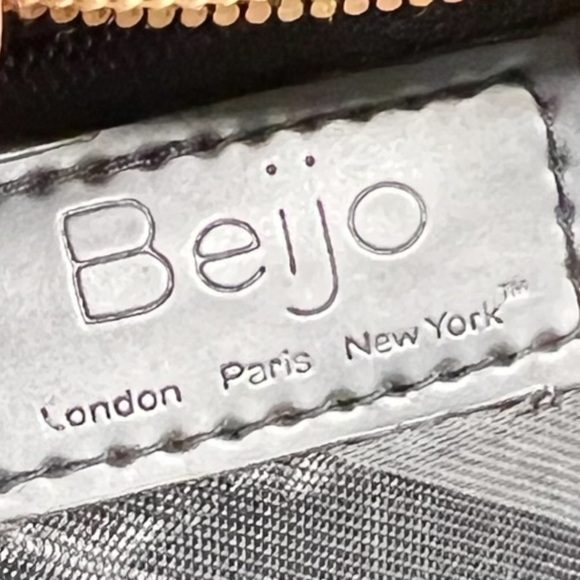 🌻Beijo Black Patent Studded Small Handbag Shoulder Bag Clutch - Picture 10 of 11